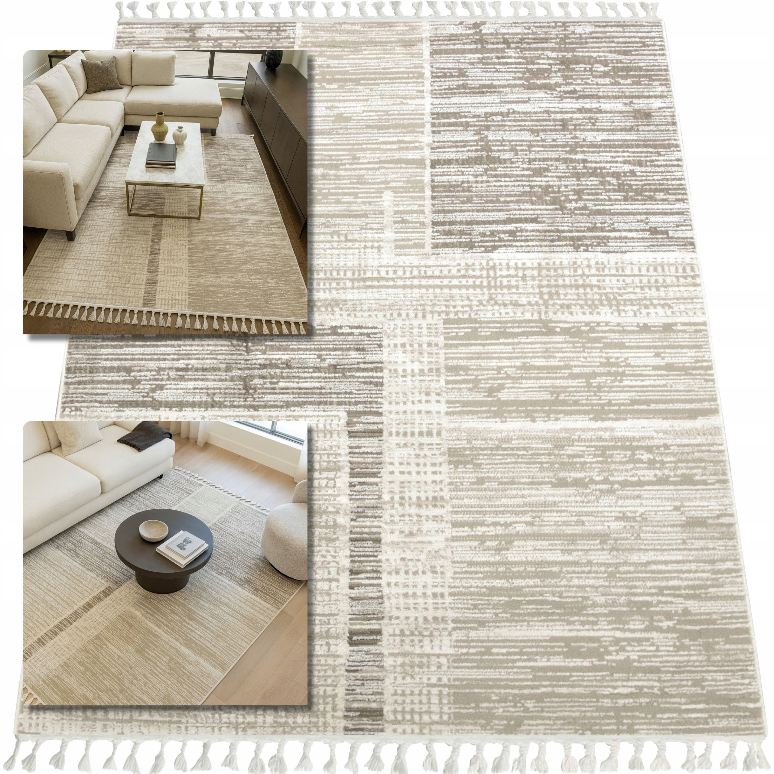 Koberec 140x200 Ankona Hnědý Koberec Do Obývacího Pokoje Koberec Do Ložnice Shaggy