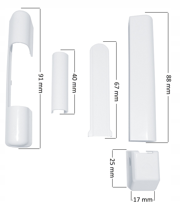 ROTO OSŁONKI NA ZAWIASY 4 szt do okno drzwi PVC Kod producenta ROTO ZATYCZKI ZAŚLEPKI BIAŁE PLASTIKI OSŁONA