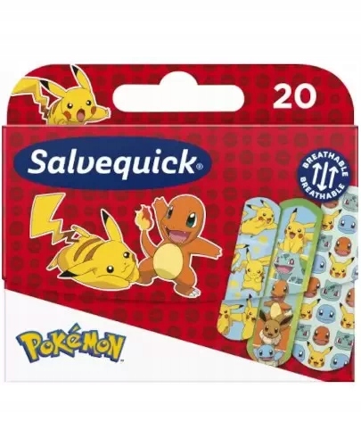 

Salvequick Pokemon Plastry dla dzieci mix 20 sztuk