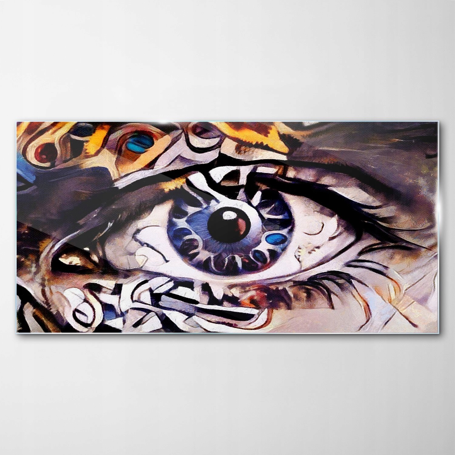 Sklenený obraz Dekor Abstrakcia Akvarely 140x70