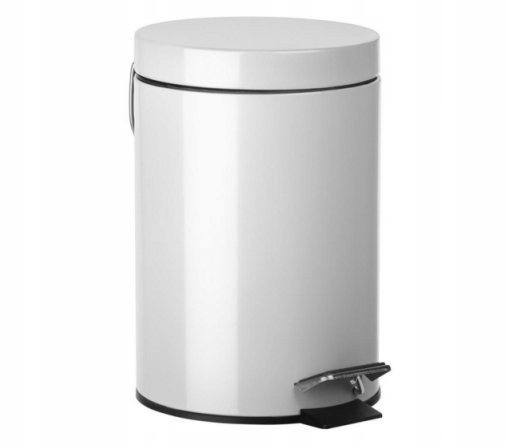 Levně Kelímek odpadkový pedál 3l koupelna Tube Bílý