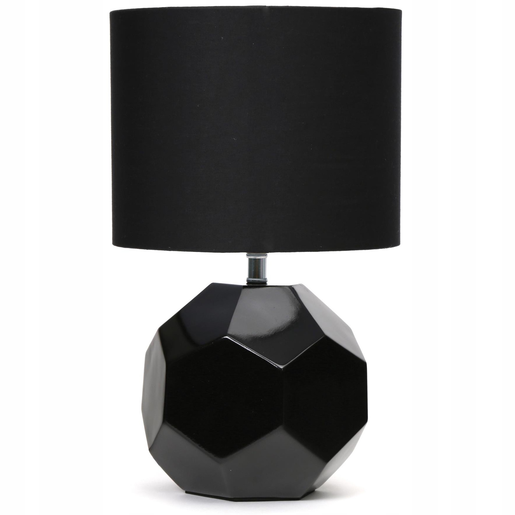 

Lampa stołowa podstawa ceramiczna Czarna kabel 1.5