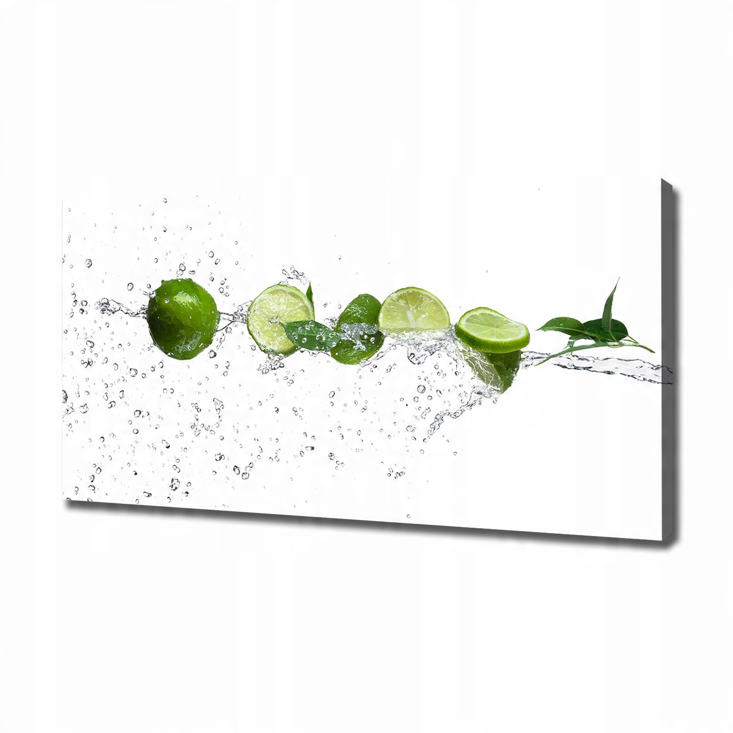 

Foto obraz na płótnie Limonka i woda 120x60 cm