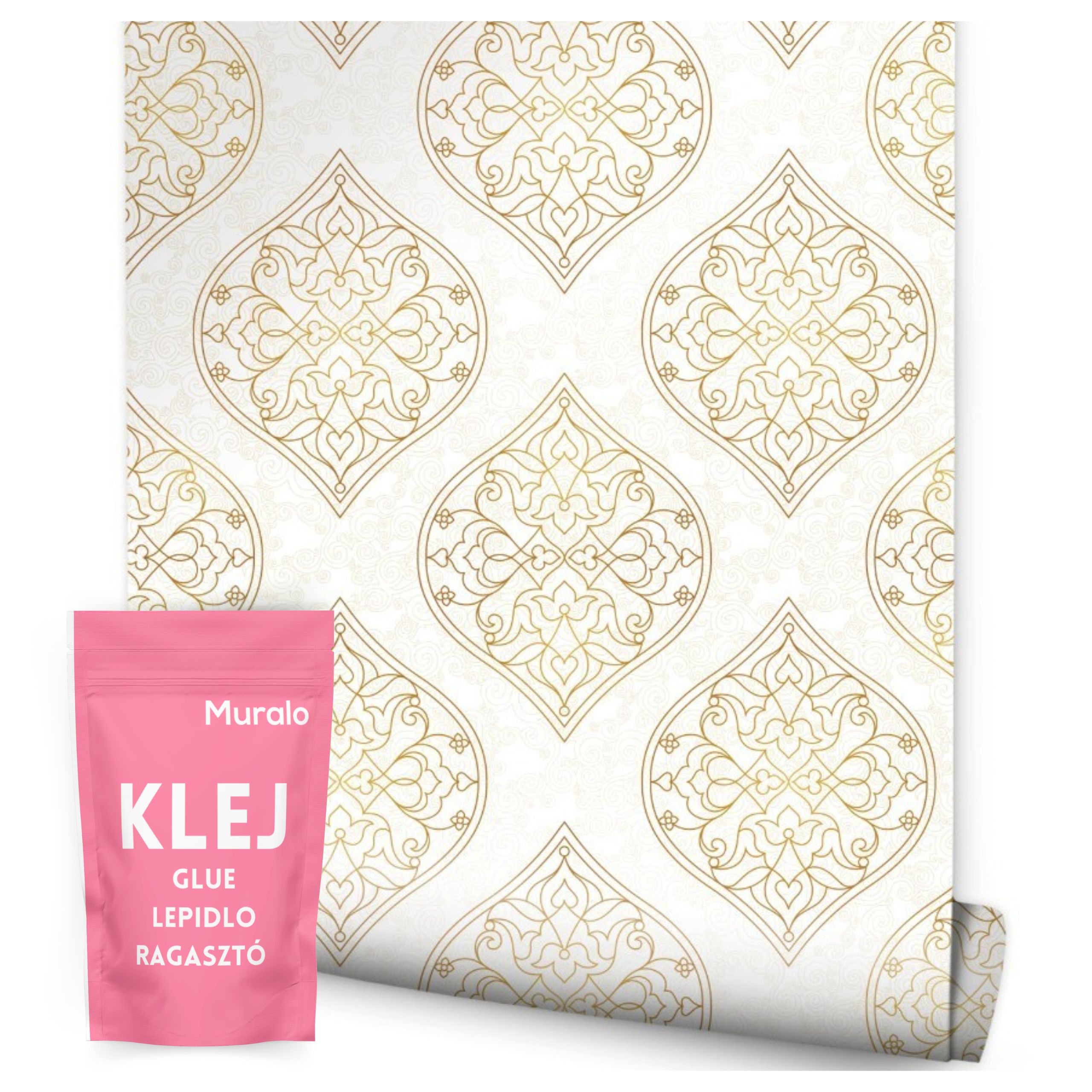 Tapeta Do Ložnice Obývacího Pokoje Ornamenty Vintage Retro Glamour Styl Na Zeď