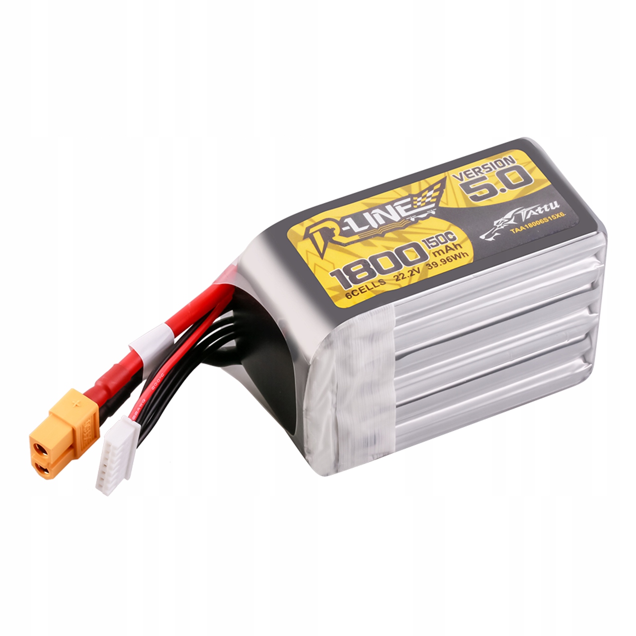 LiPol Tattu R-Line V5.0 6S 22.2V 1800mAh 150C XT60