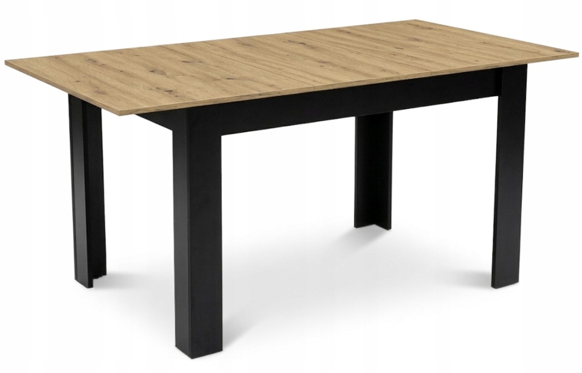 Stół Rozkładany 120-160x80cm Do Kuchni Jadalni Dla 4 Do 6 Osób Dąb Artistan