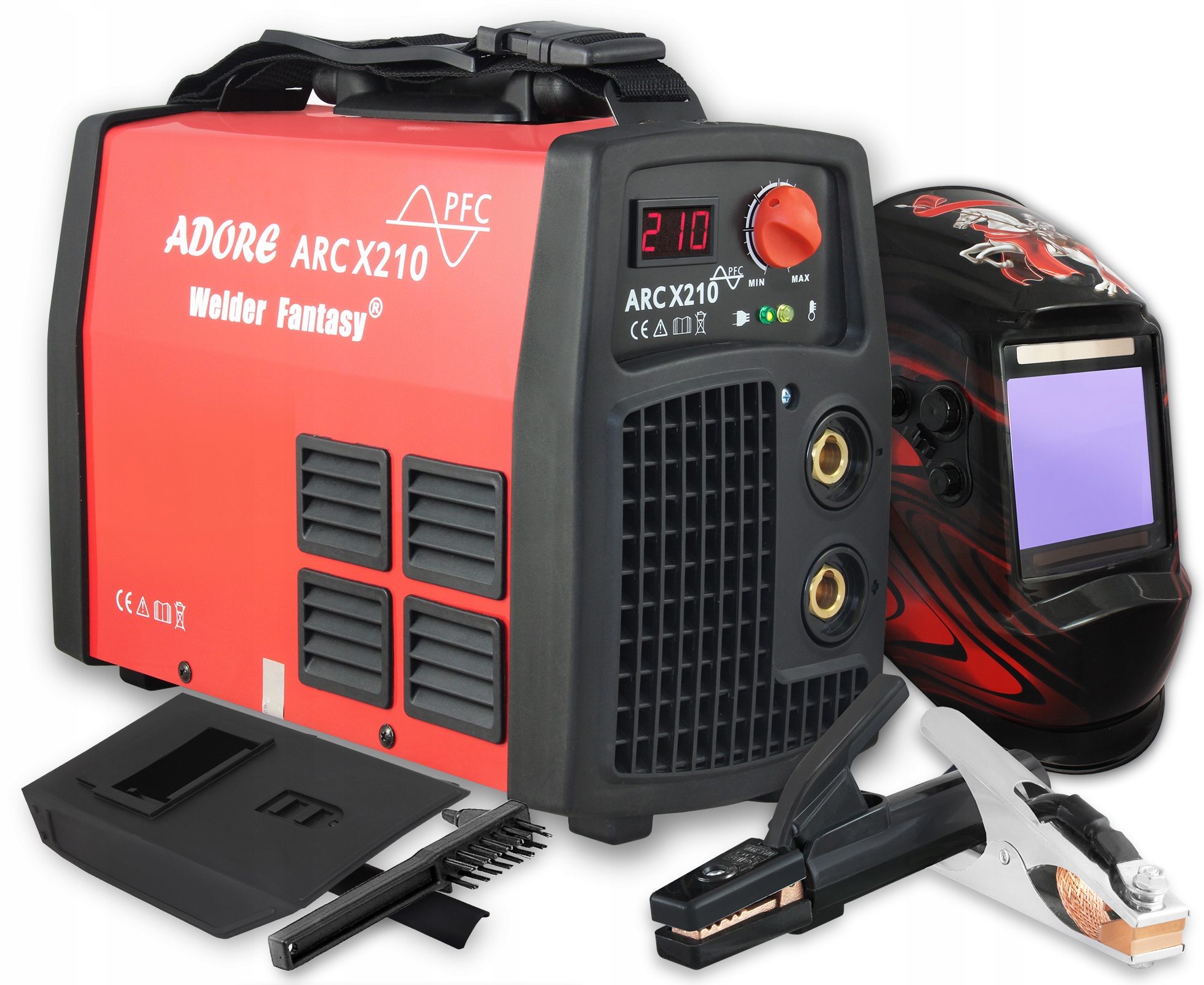 Spawarka Mma Adore Arc X 210 maska przyłbica 3037