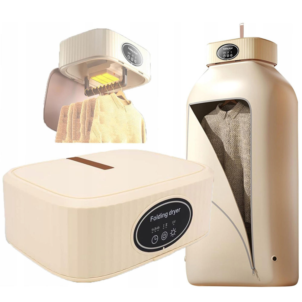 Levně Sušák Na Prádlo Přenosná 600W Multifunkční