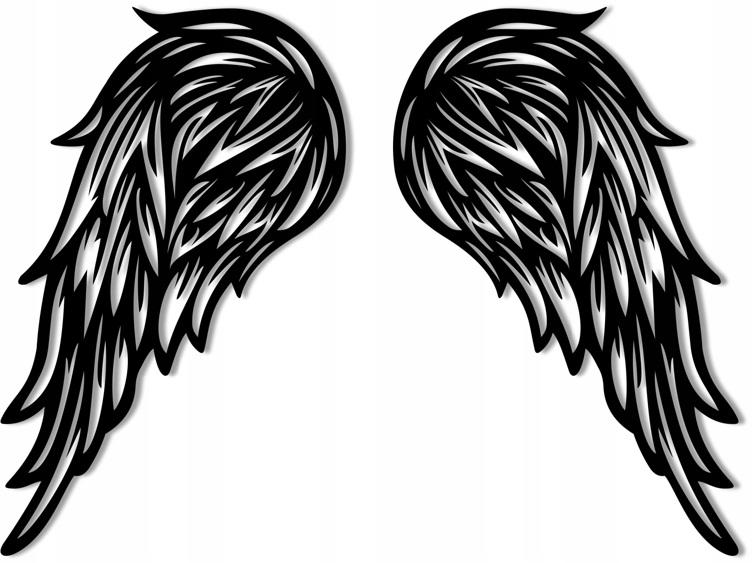 Krídla na stenu 66 x 80 cm nástenná dekorácia prelamovaná Pevná Mdf 6 mm