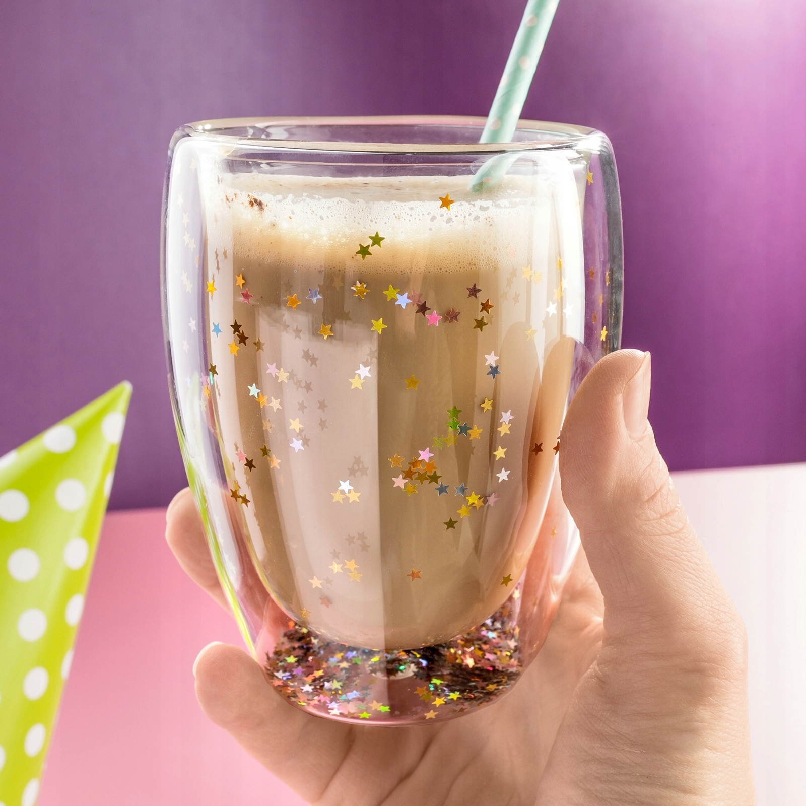 SZKLANKA GWIAZDKI TERMICZNA CEKINY KULA ŚNIEŻNA Producent inna