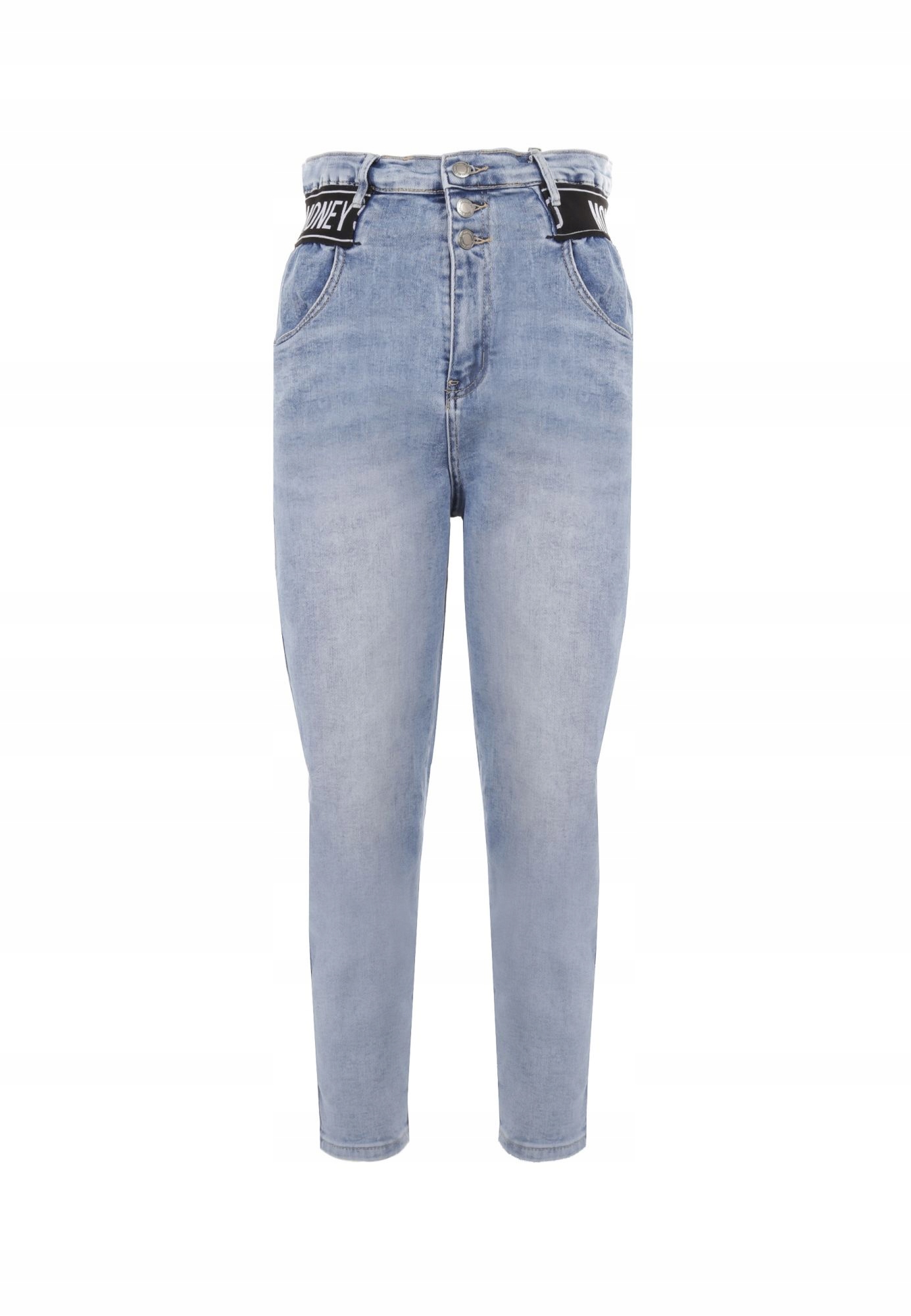 

Born2Be Niebieskie Jeansy damskie M Mom Fit
