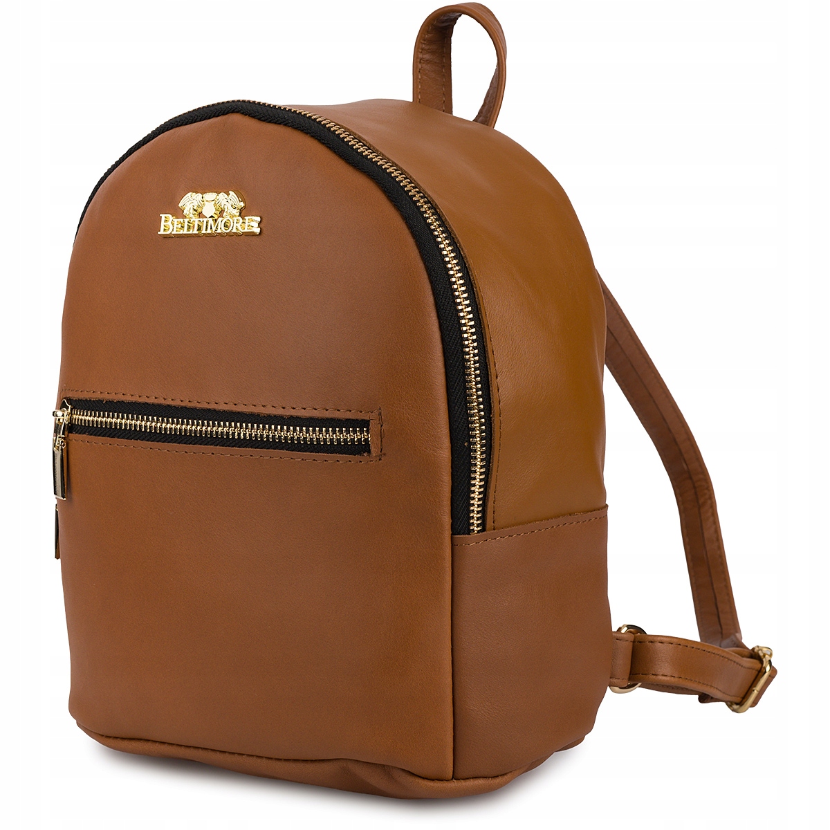 Batoh elegantní městská přírodní kůže camel Beltimore