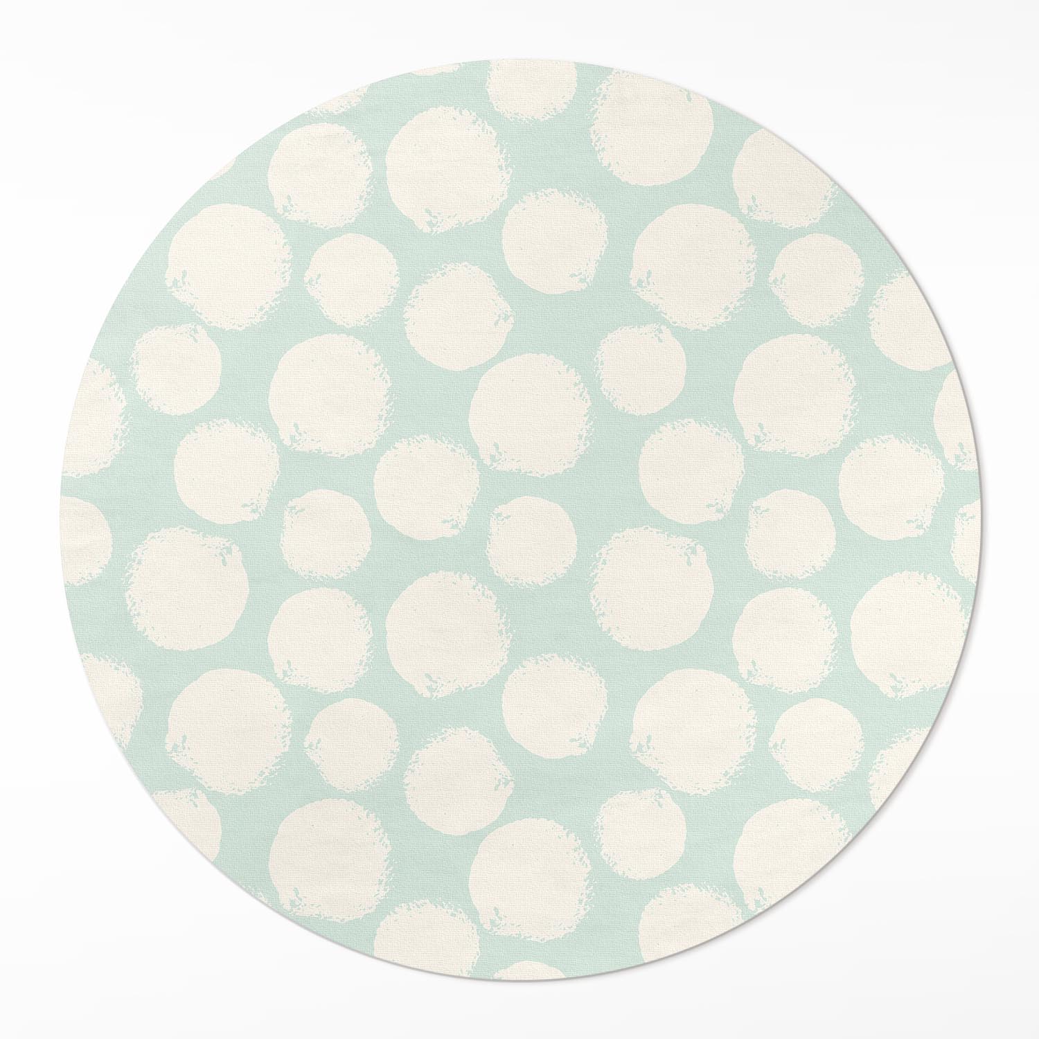 Snadno čistitelný Kulatý vinylový koberec Abstraktní malované skvrny ⌀ 150 cm