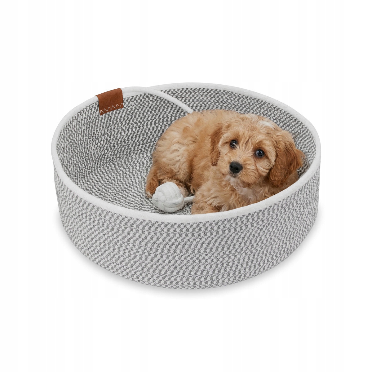 Pelíšek Pro Psa Kočku Carinio Basket Ball Pletené bavlněné 45x45x15 cm