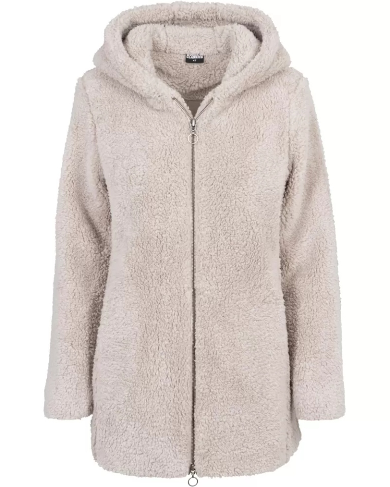 Urban Classics Dámská Béžová Bunda S Kapucí Na Zip S 6EA