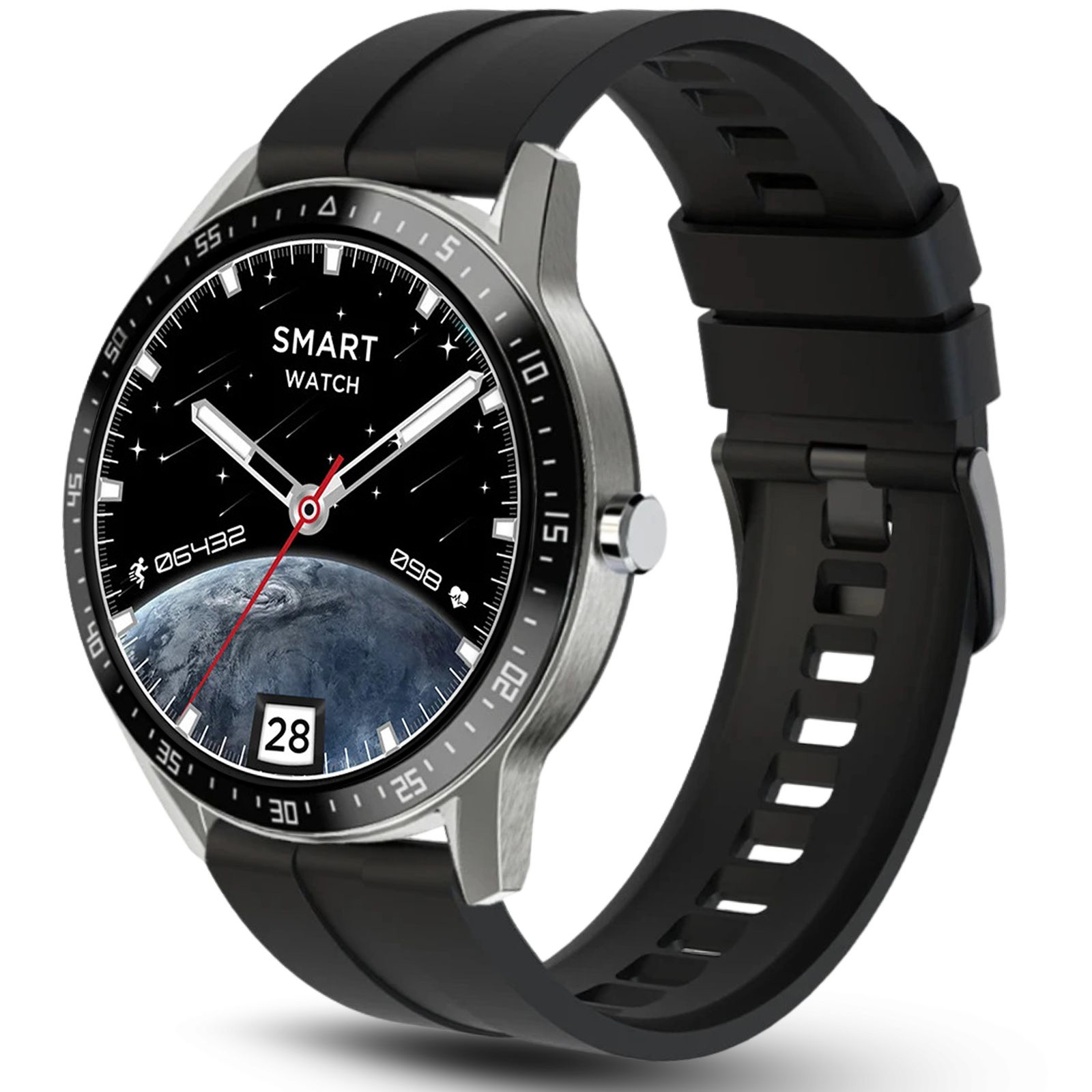 Smartwatch Męski Zegarek G.rossi Sms Kroki Puls Pl