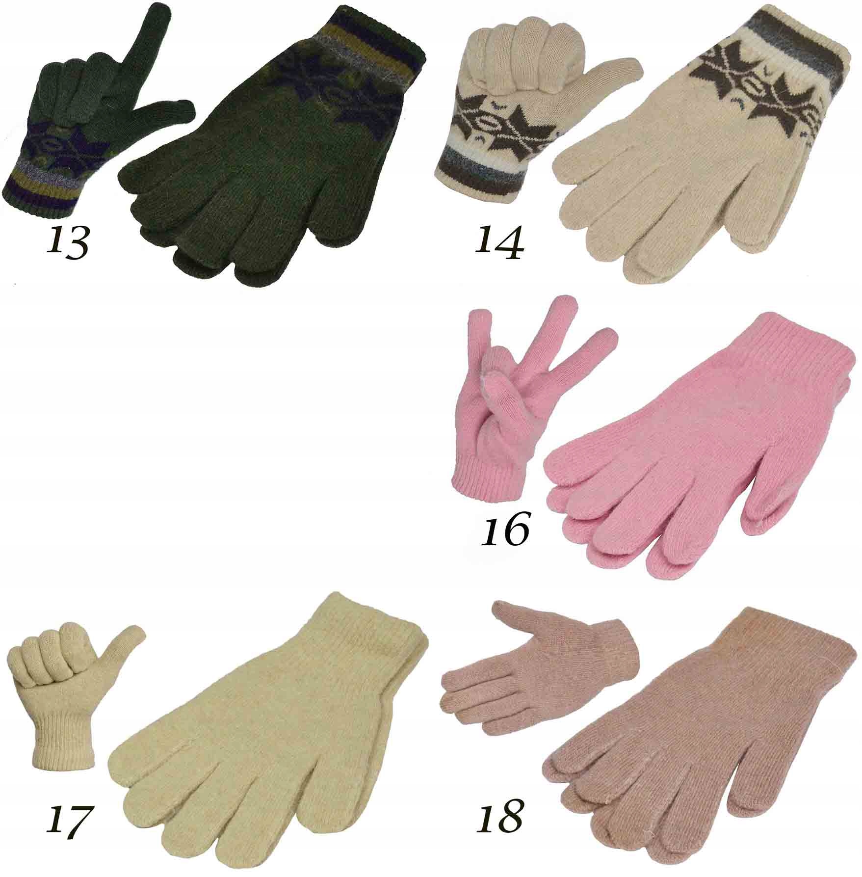 Rękawiczki z Angory Rekawiczki Angora Jesień Zima Model inny