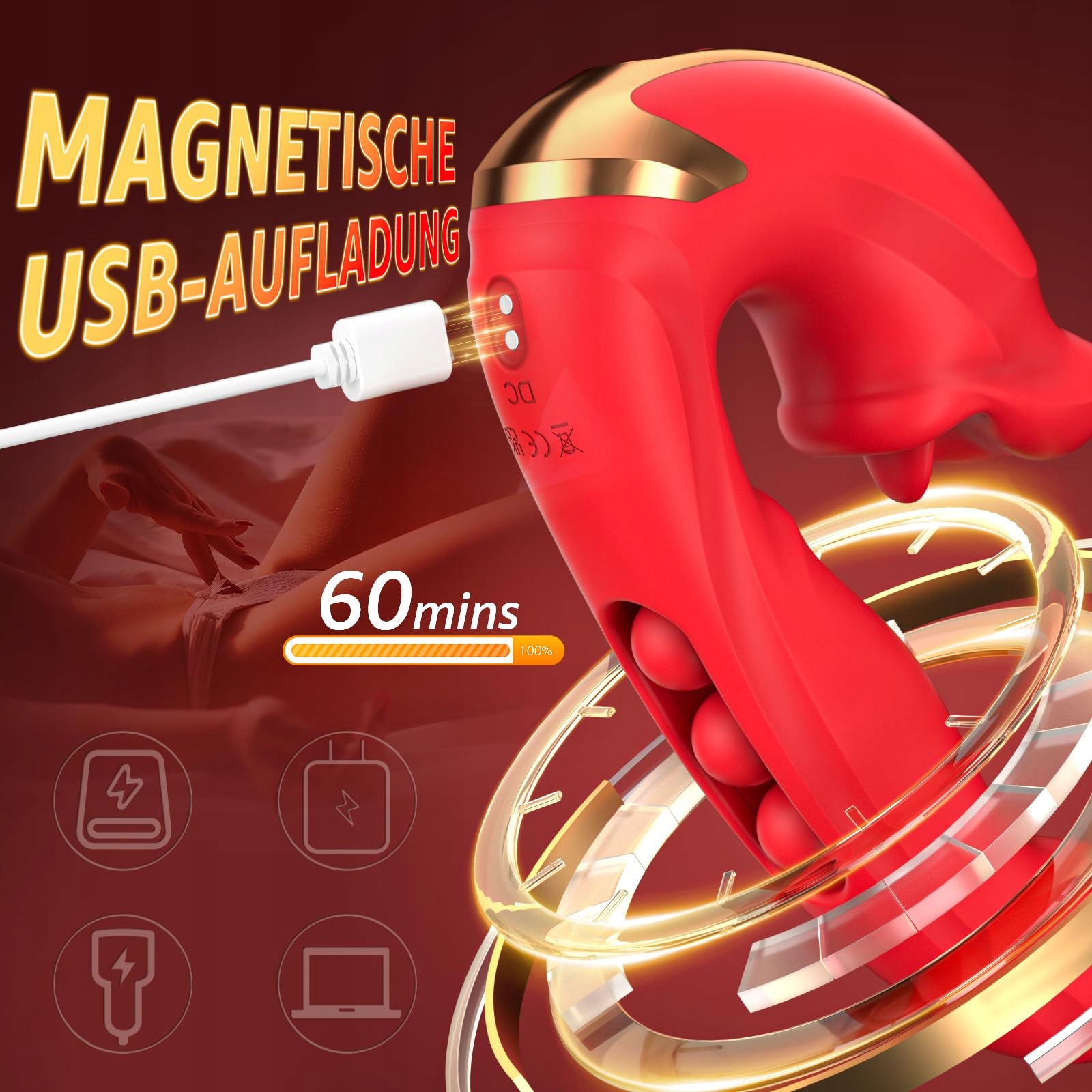Dildo Vibrator: 5 Language Modes, 7 Vibration Modes, G-Spot Stimulation — miniatura 5