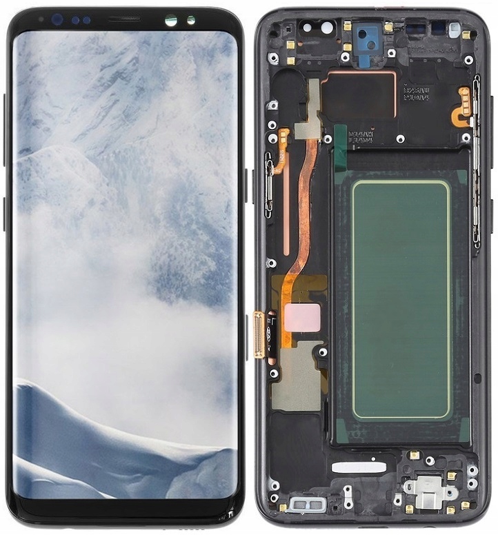 Oled displej pro Samsung Galaxy S8 G950 G950F LCD displej Rámeček