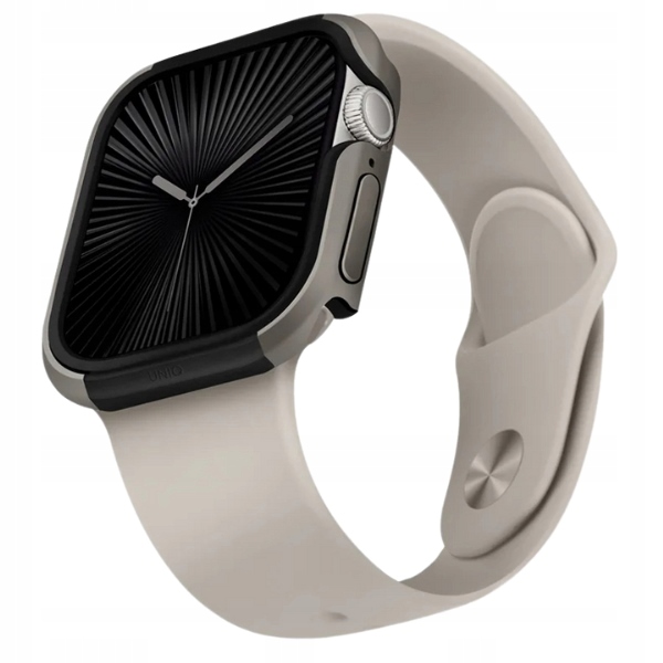 Pouzdro Pro Apple Watch Serie 46MM Uniq Valencia Titanium Silver
