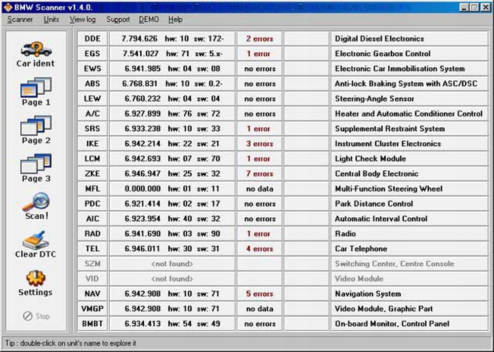 INTERFEJS PASOFT 1.4.0 SCANNER DLA BMW + Płyta DVD Marka CCY