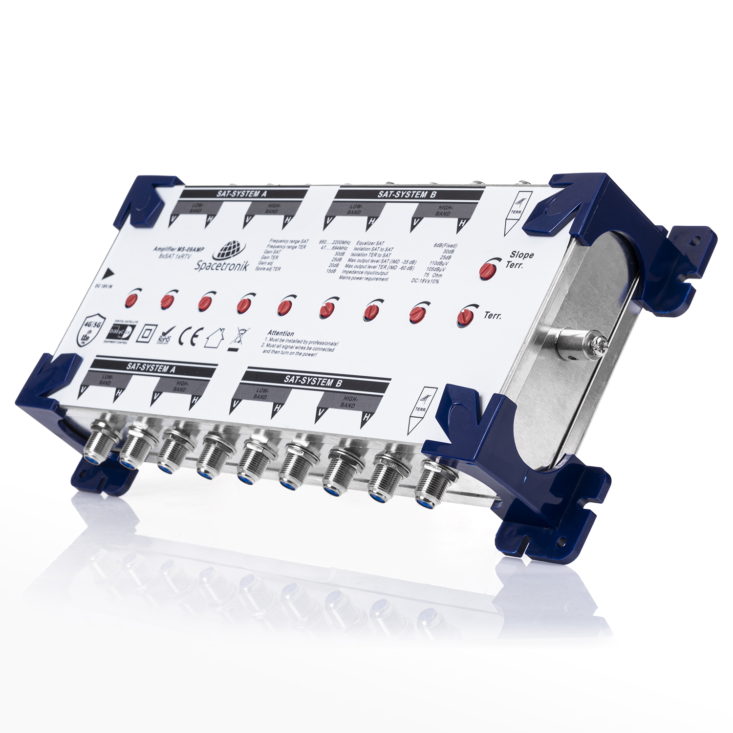 Wzmacniacz Spacetronik Pro Series MS-09AMP 9/9R Model MS-09AMP