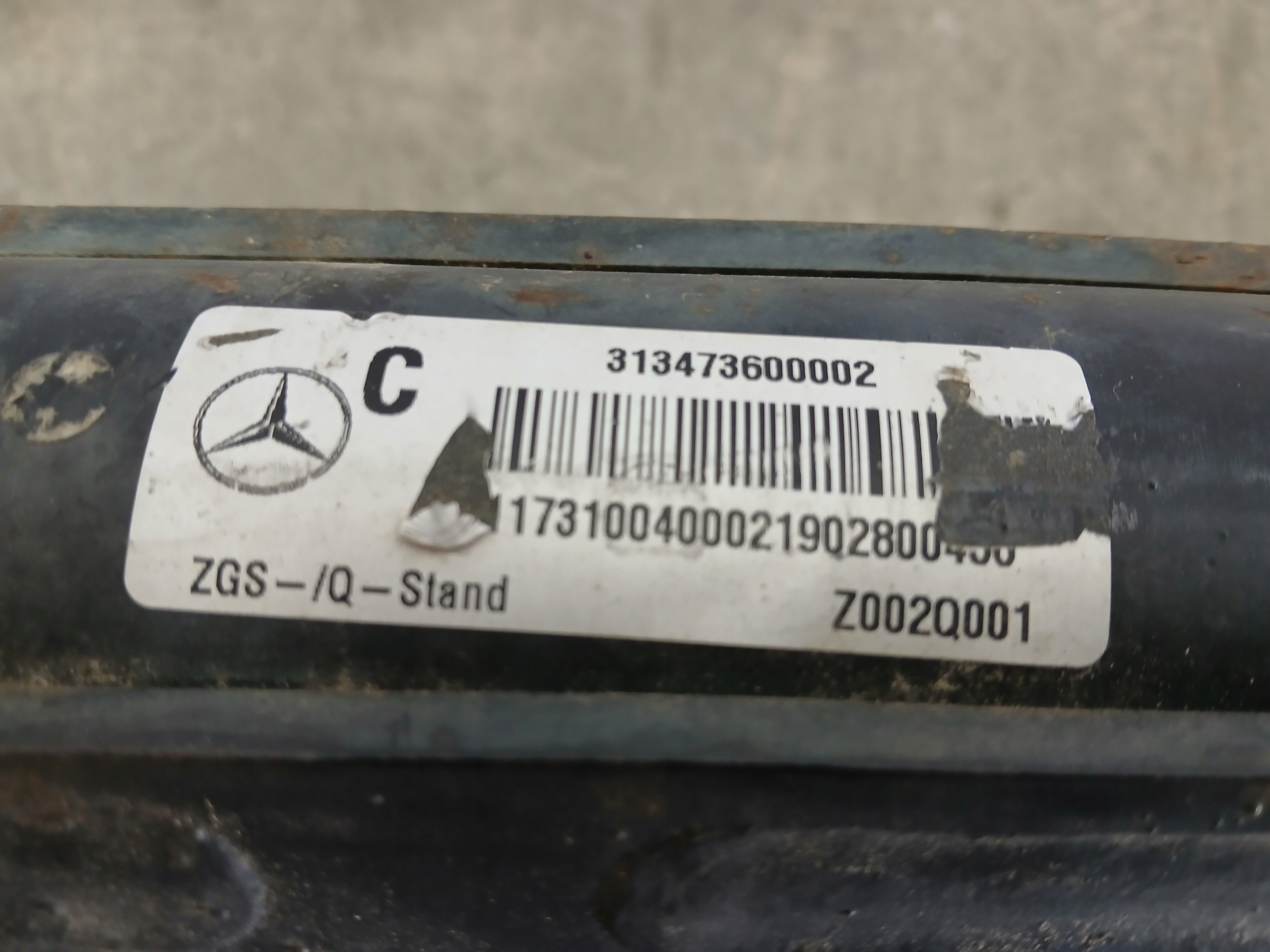 tow MERCEDES CLA W117 A117 A1173100400