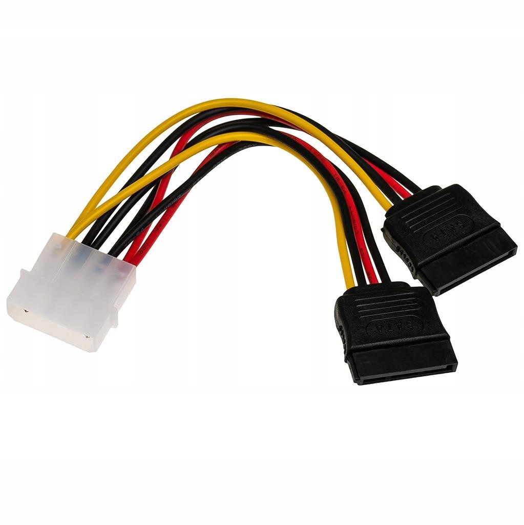 AKYGA Adapter z kablem AK-CA-16 Molex m / 2x SATA f 2x 15cm