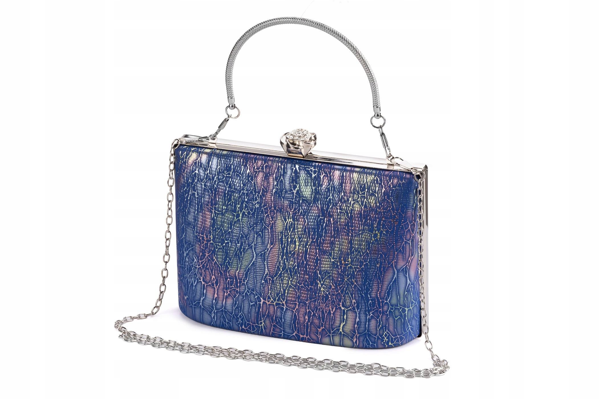 TOREBKA WIZYTOWA PUZDERKO MAŁA ELEGANCKA TORBA WIECZOROWA NA BIGIEL BOX Marka inna