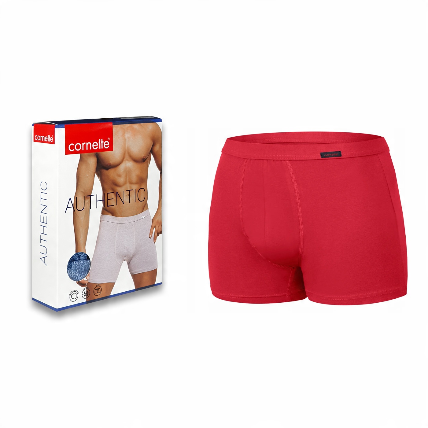 

Bokserki Cornette Authentic Mini czerwony M