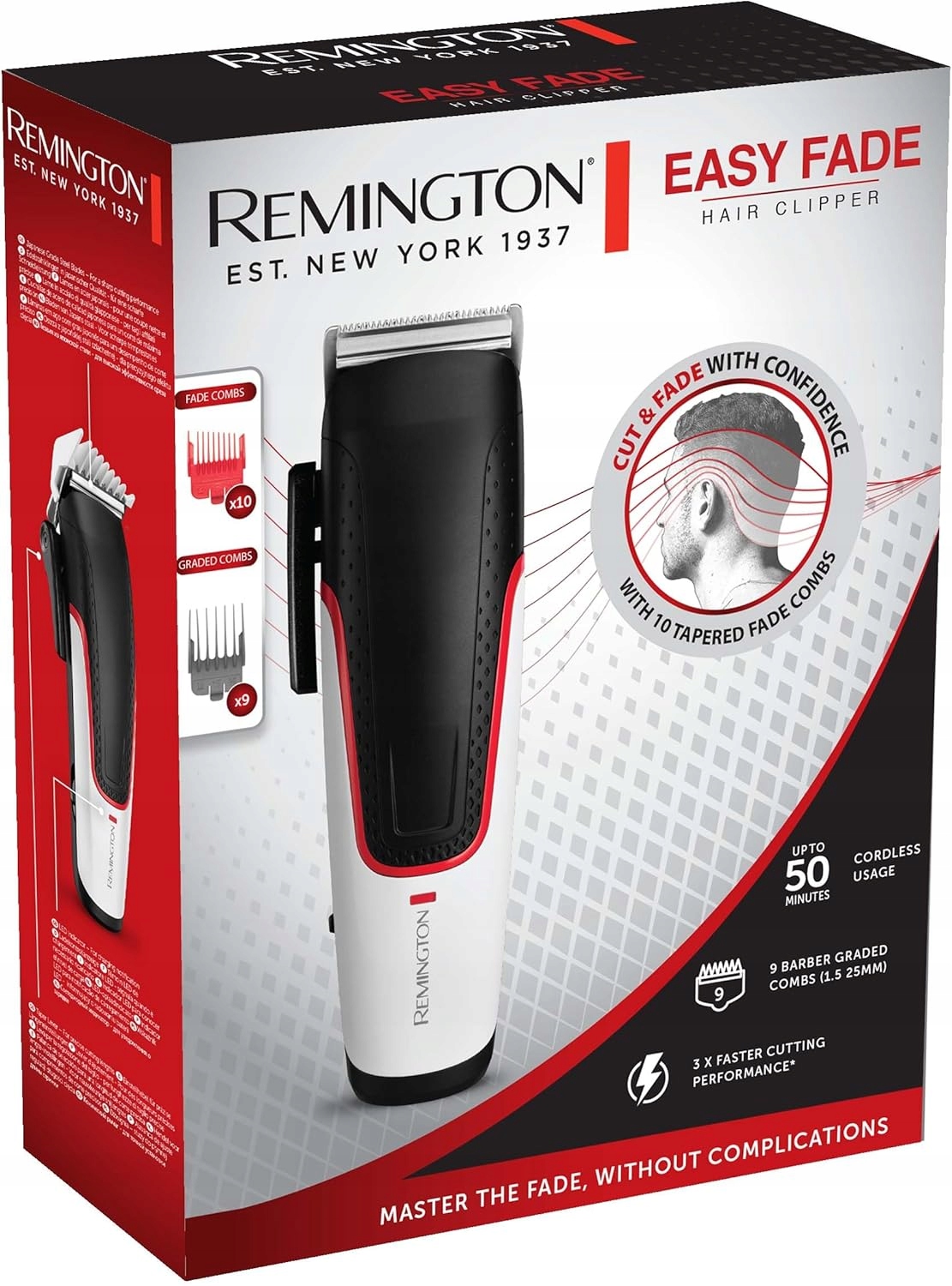 Stříhací strojek na vlasy a vousů Remington HC500 20 nastavení Fade