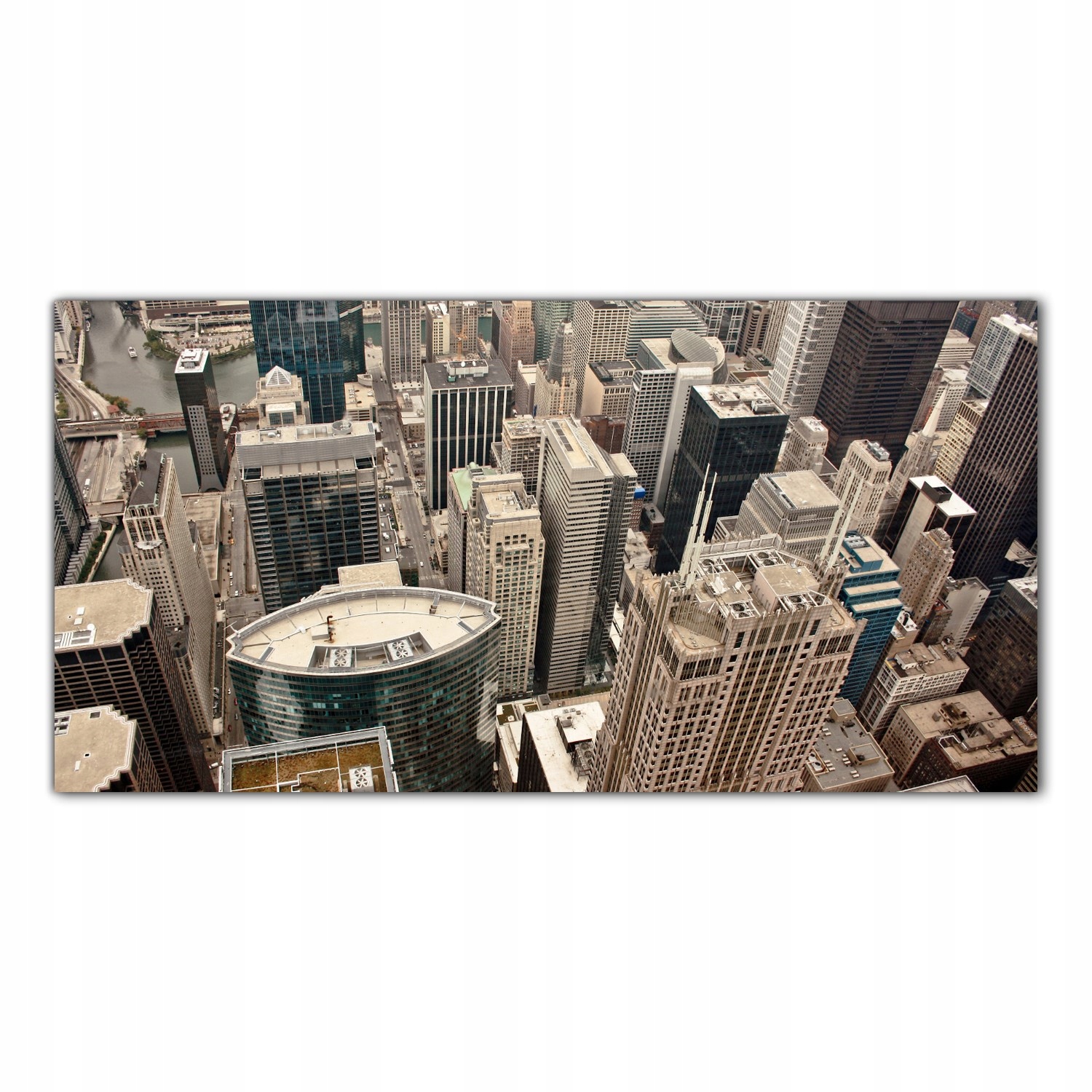 Chicago Město Usa 100x50 Skleněné panely kuchyně