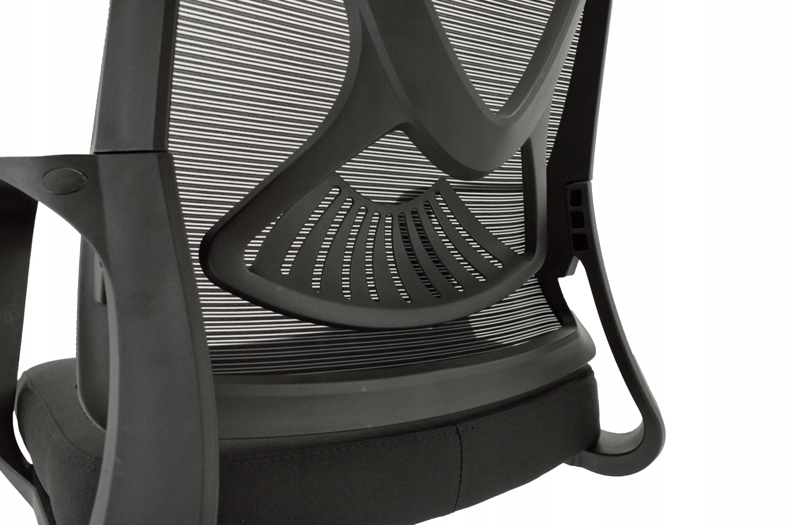 FOTEL BIUROWY OBROTOWY KRZESŁO BIUROWE MIKROSIATKA Kolor korpusu czarny