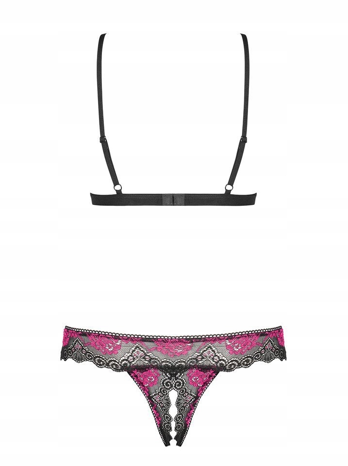 KORONKOWY BIUSTONOSZ I STRINGI OBSESSIVE TULIA S/M Model Tulia