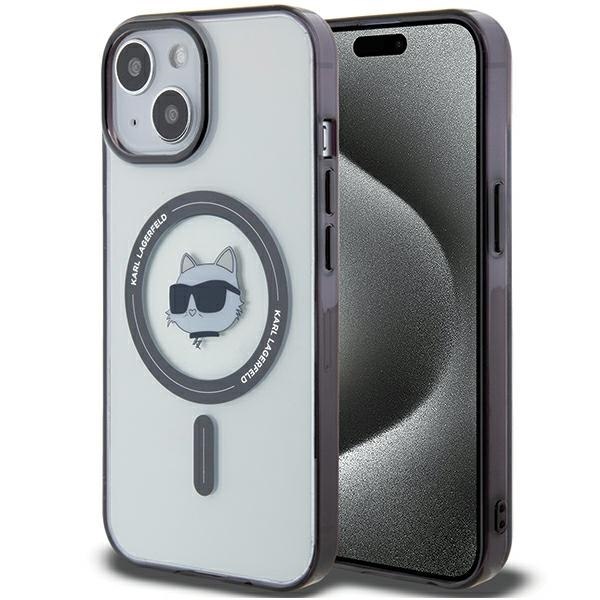 Karl Lagerfeld KLHMP15SHCHNOTK iPhone 15 14 13 6.1" transparentní ha