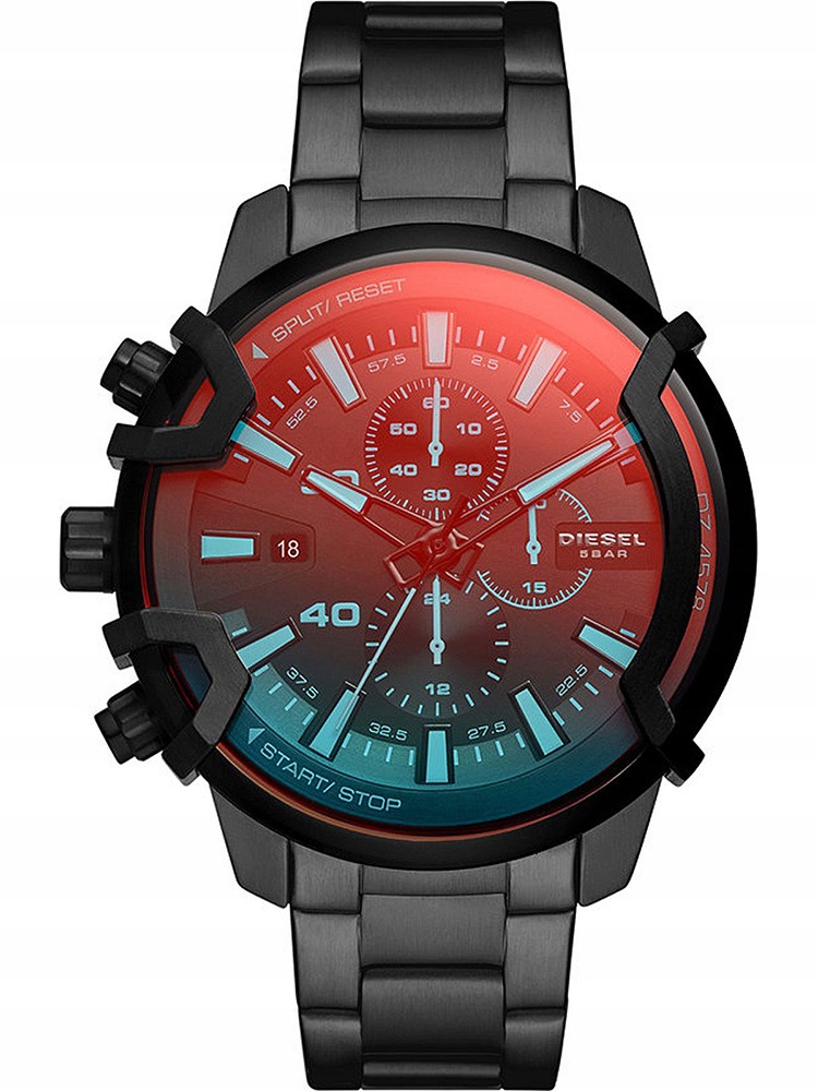 Pánské Hodinky Diesel DZ4578 Černé Chronograf 50M Dárek Ke Dni Chlapců