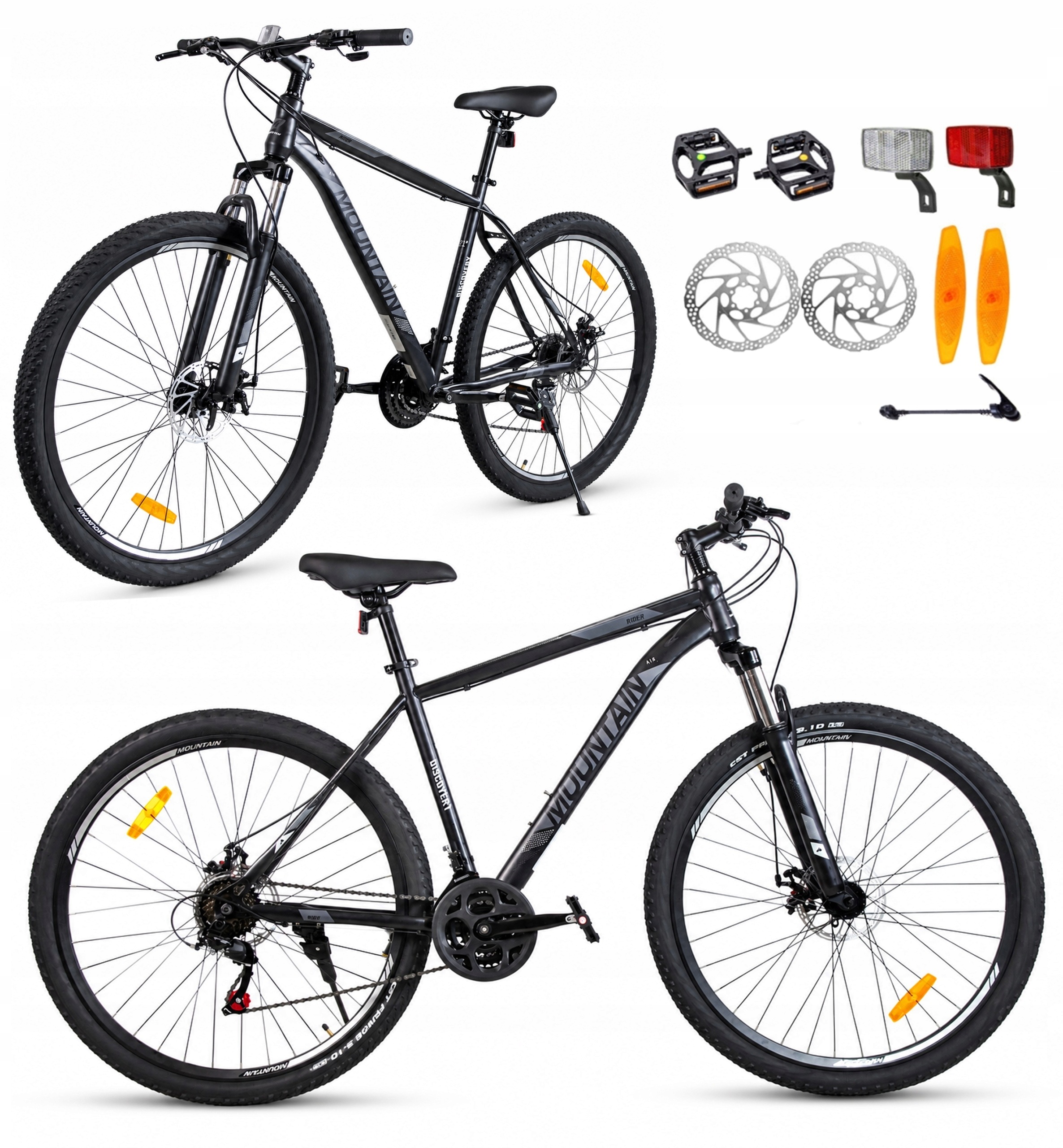 Rower górski terenowy Mtb męski 29 cali 2x hamulce tarczowe amortyzacja