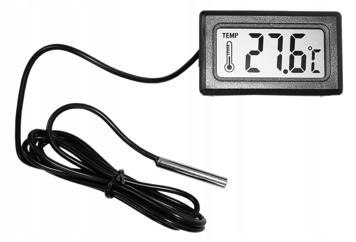 

Termometr Z Sondą Wyswietlacz LCD -50C~+99C Fa Gwa
