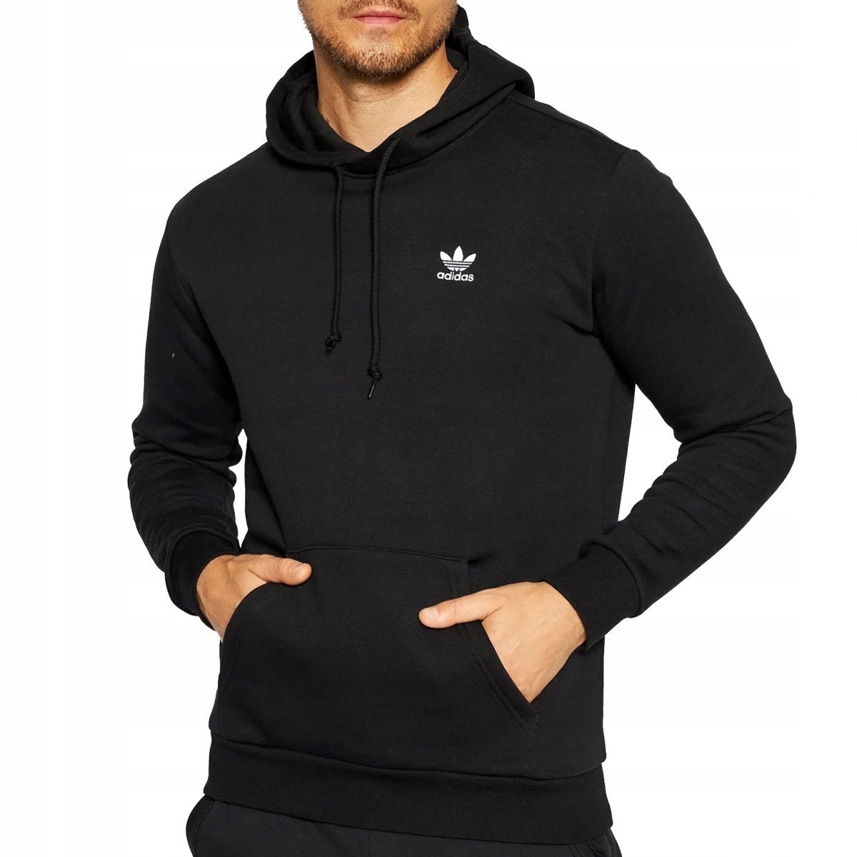 Adidas Originals tepláková mikina pánská černá s kapucí FM9956 S