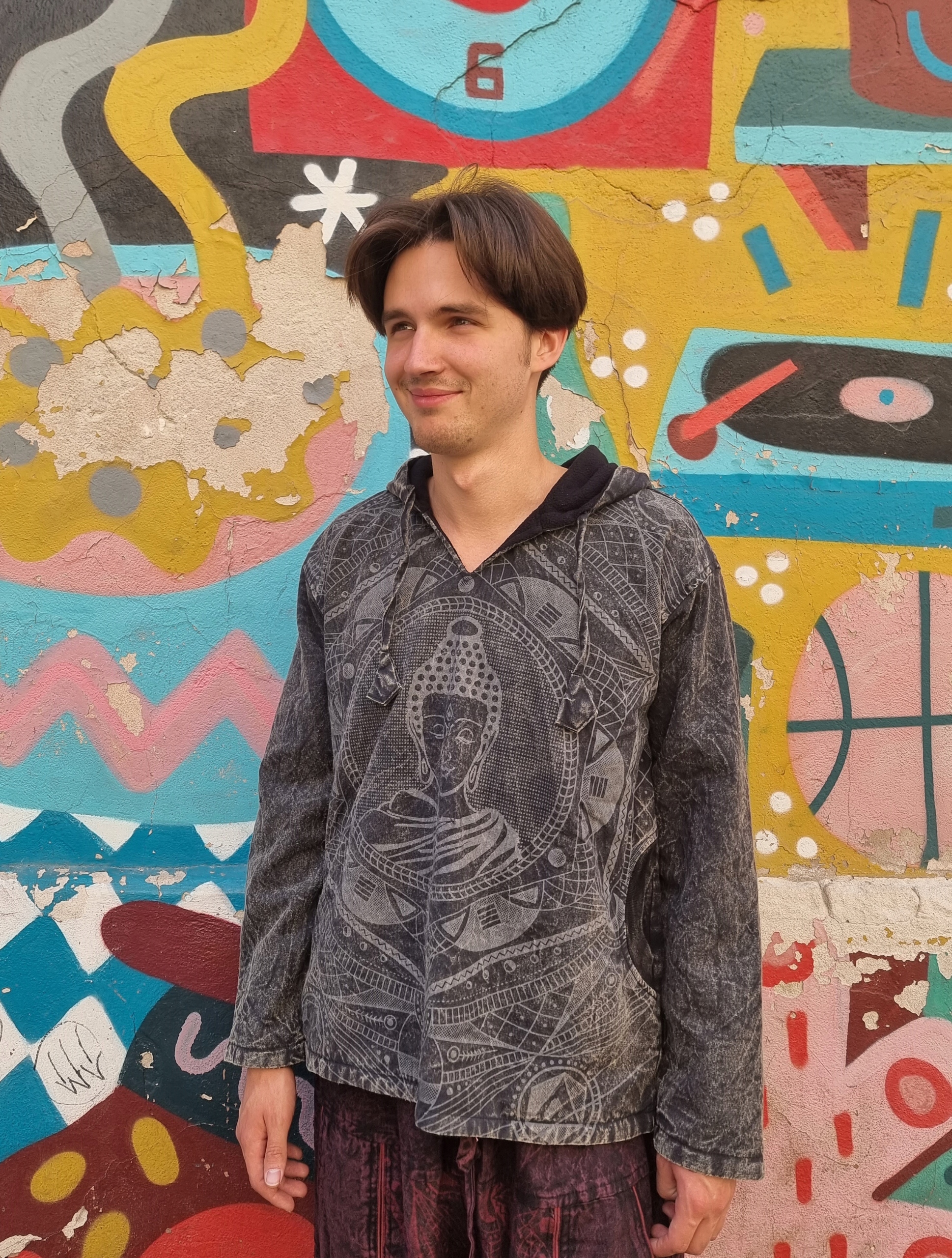 Polarová mikina s kapucí Budda M