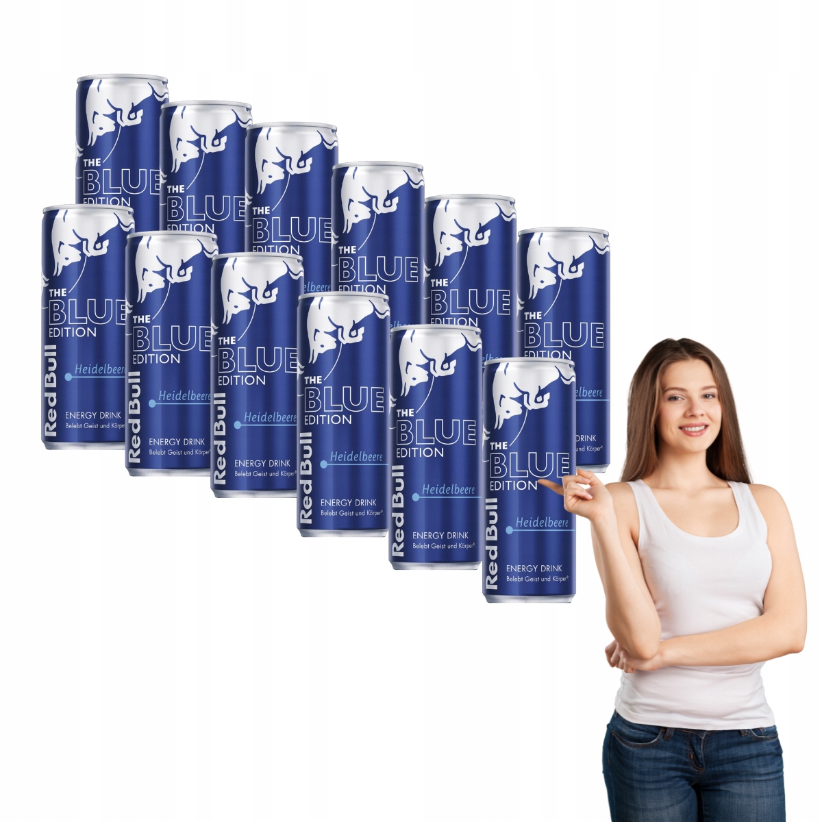 Red Bull The Blue Edition 12 x 250 ml Czarna Jagoda!!! Z De
