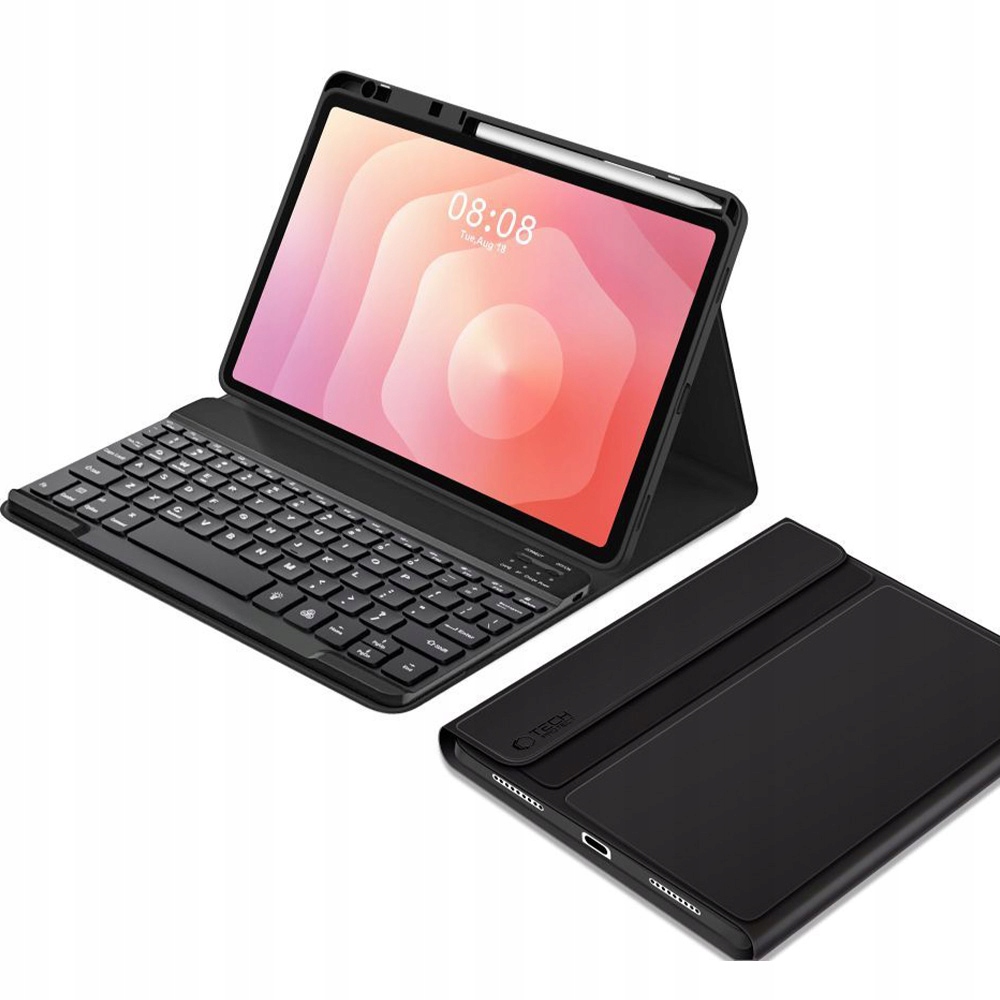 Etui z klapką Tech-Protect do Galaxy Tab S11, case na tablet, z klawiaturą