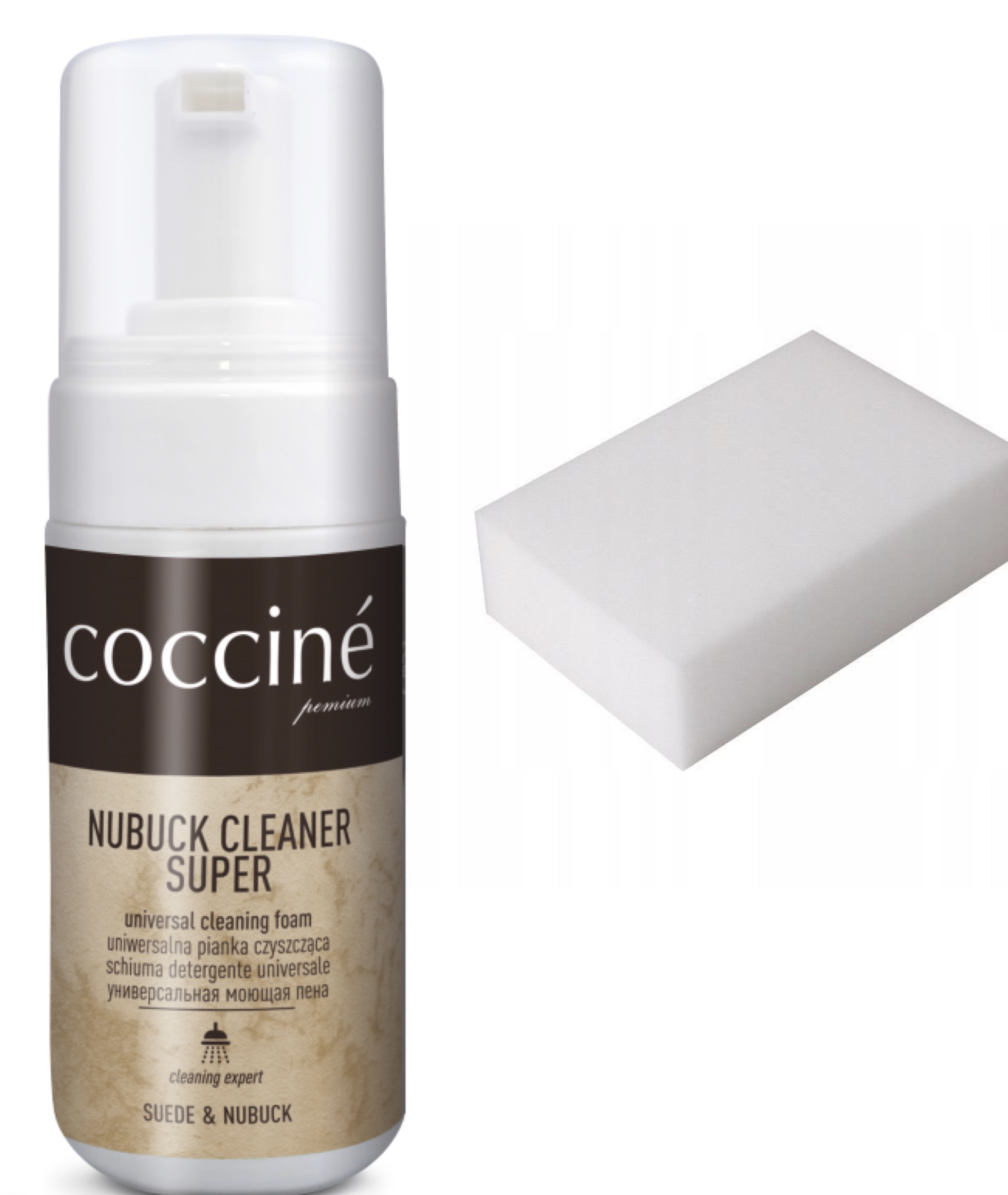 Pianka czyszcząca do butów NUBUK CLEANER +GĄBKA!