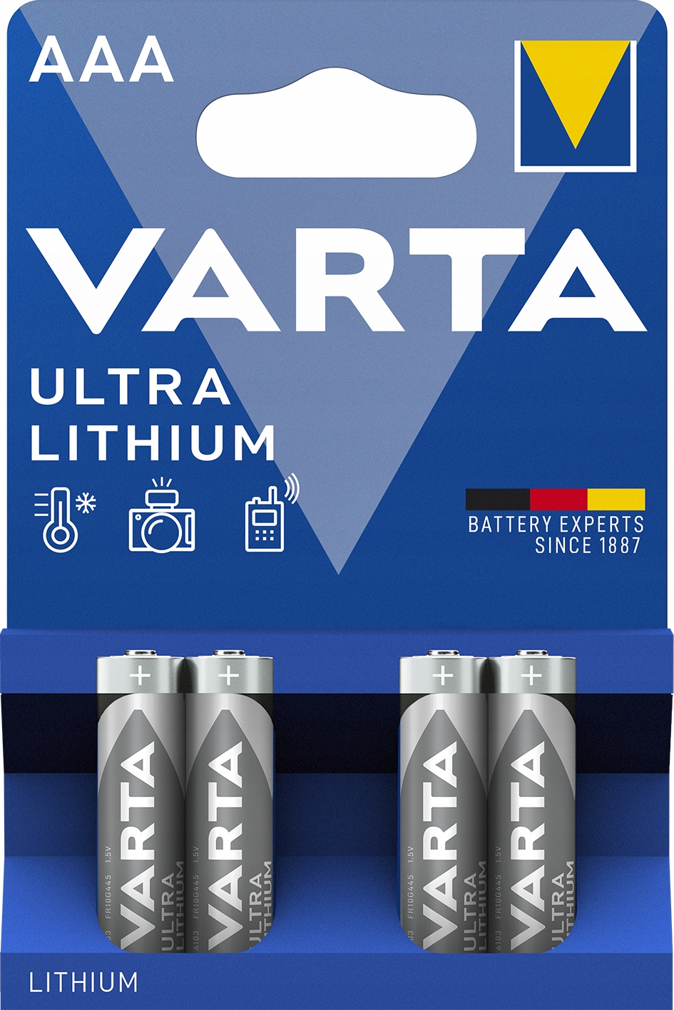 

4x Baterie Litowe Varta R3/AAA professional