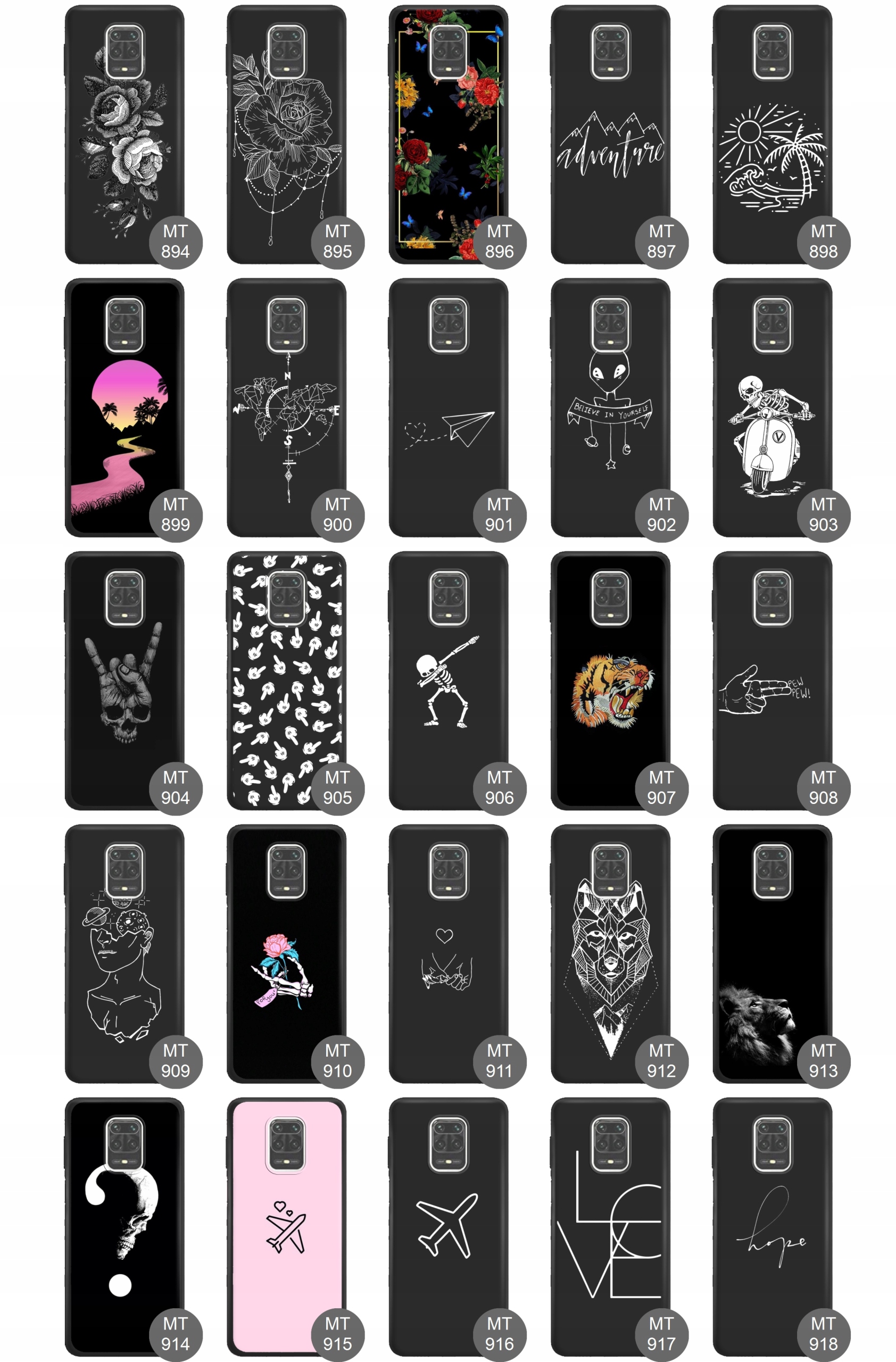 Etui matowe do Xiaomi Redmi Note 9S / PRO guma