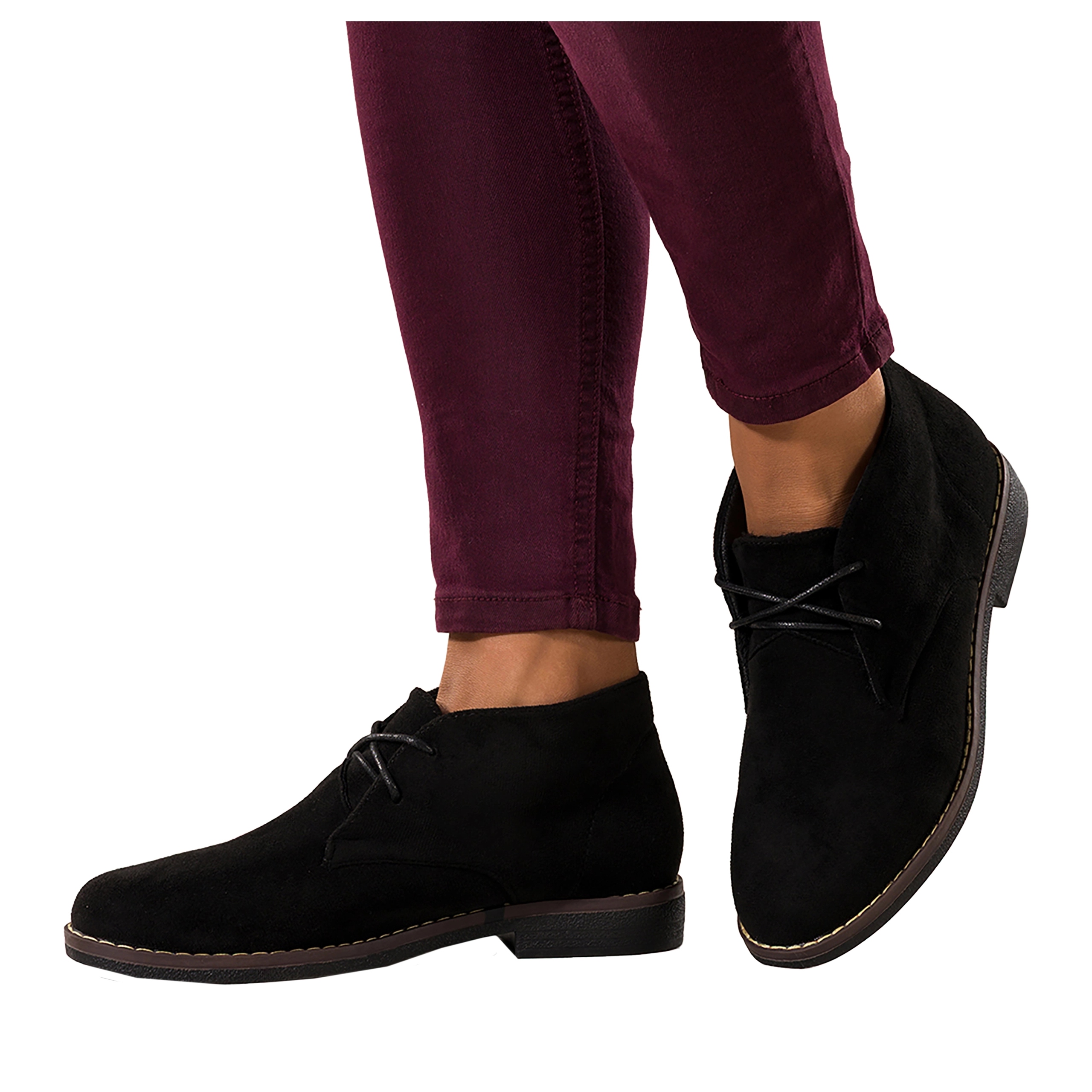 Kotníkové Boty Černé Dámské Ploché Podrážka Pohodlné Šněrovací Semišové Modne r 41