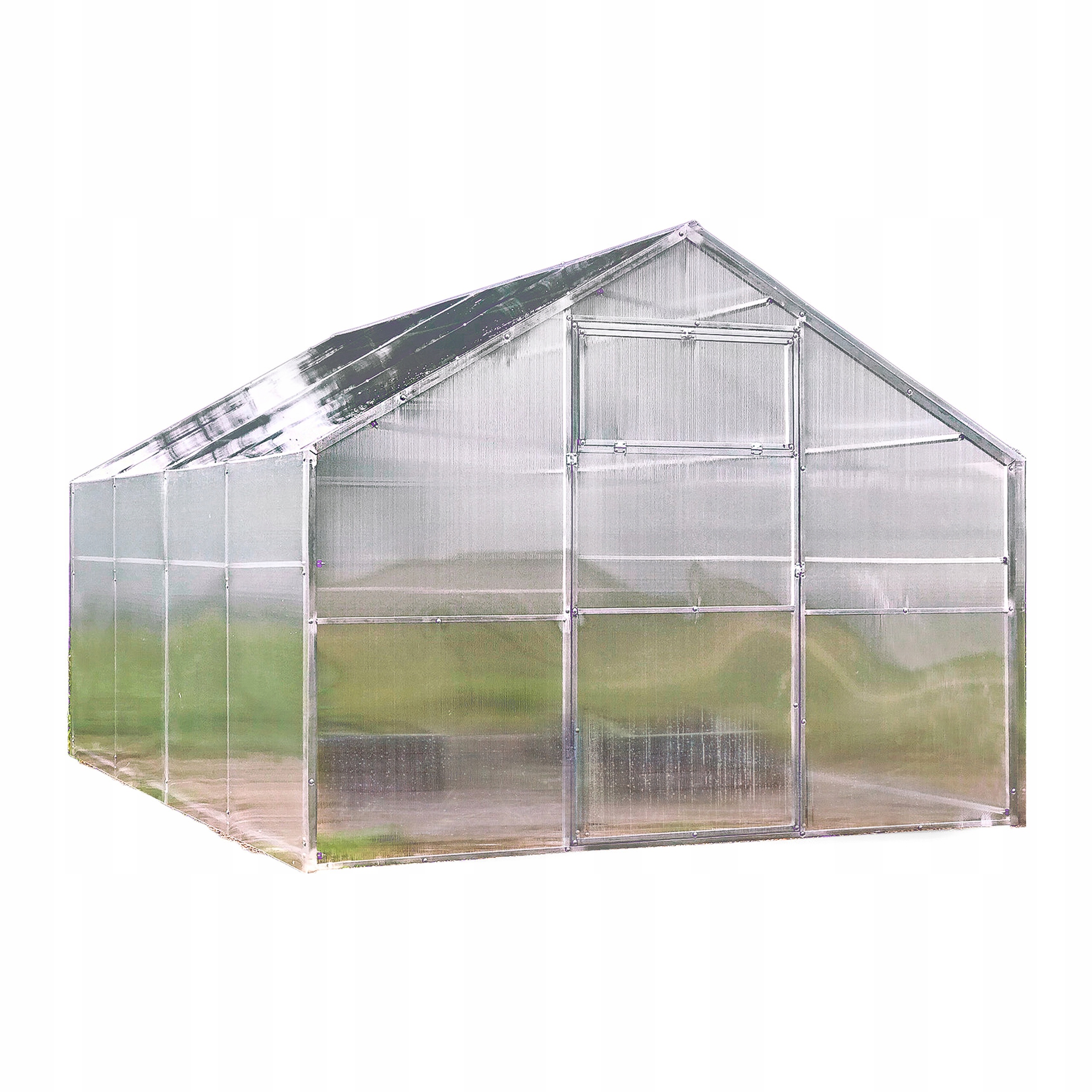 Polykarbonátový skleník 3x10 m, zahradní domek z kovu, 20x40 mm, polykarbonát, 6 mm