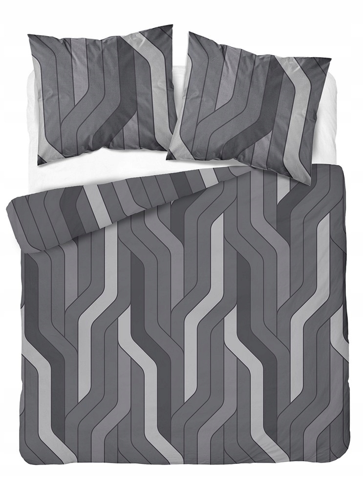 Pościel 220x200cm Bawełna 100% Geometria Na Graficie