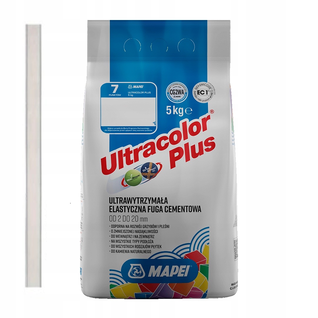 

Mapei Fuga Cem. Ultracolor Plus 103 Ks.biały 5 Kg