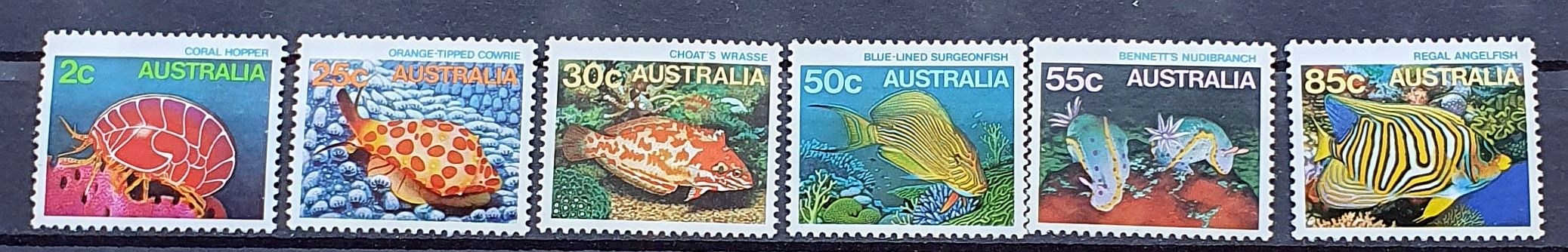 AUSTRALIA TEMAT RYBY ** 1984 MI 879-884